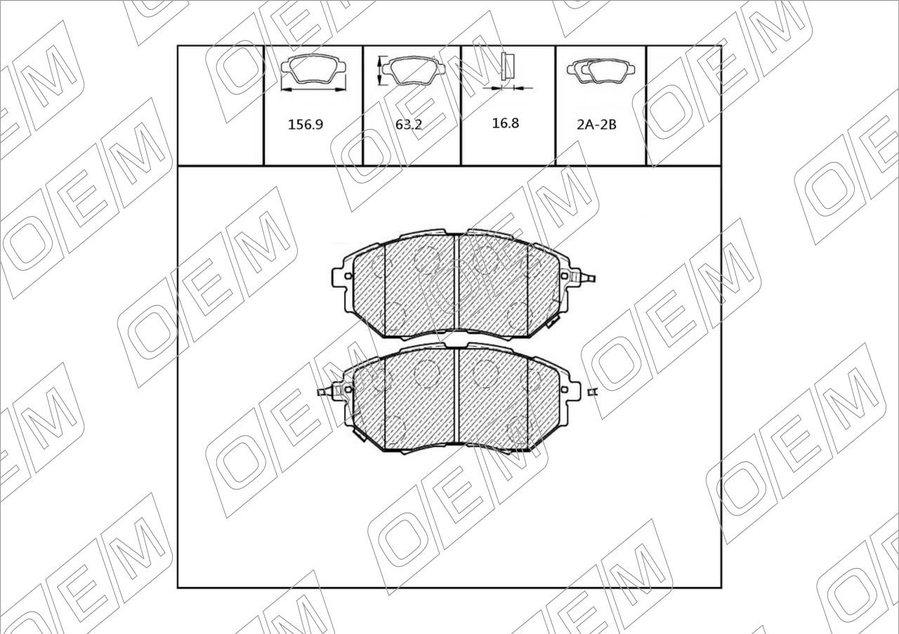 Колодки тормозные дисковые передние  Subaru  Outback  4 