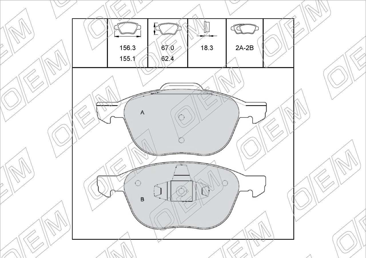Колодки тормозные дисковые передние  Ford  Kuga  2 CBS 