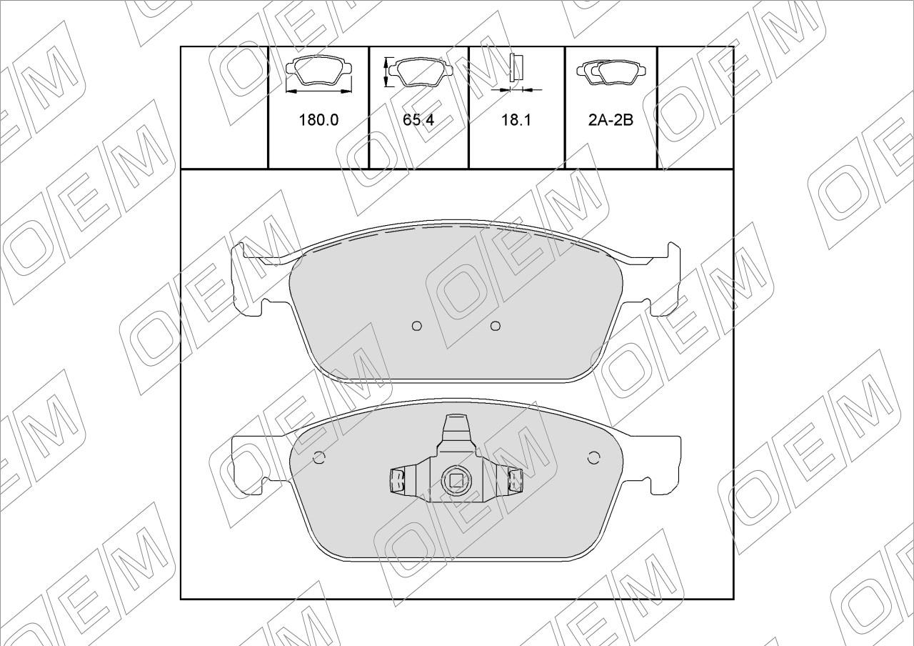 Колодки тормозные дисковые передние  Ford  Kuga  2 CBS 