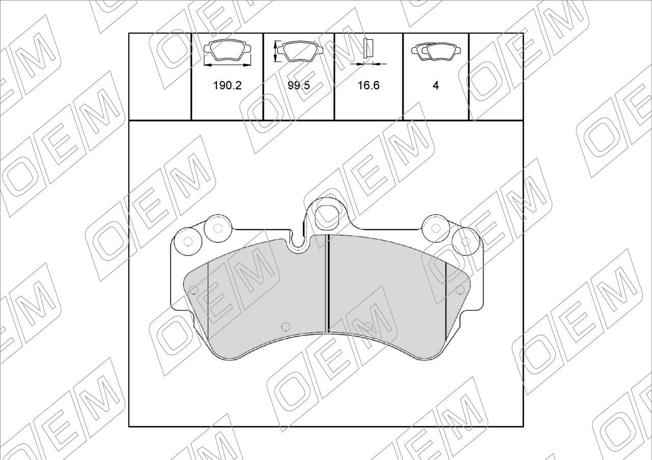 Колодки тормозные дисковые передние  Porsche  Cayenne  1 957 
