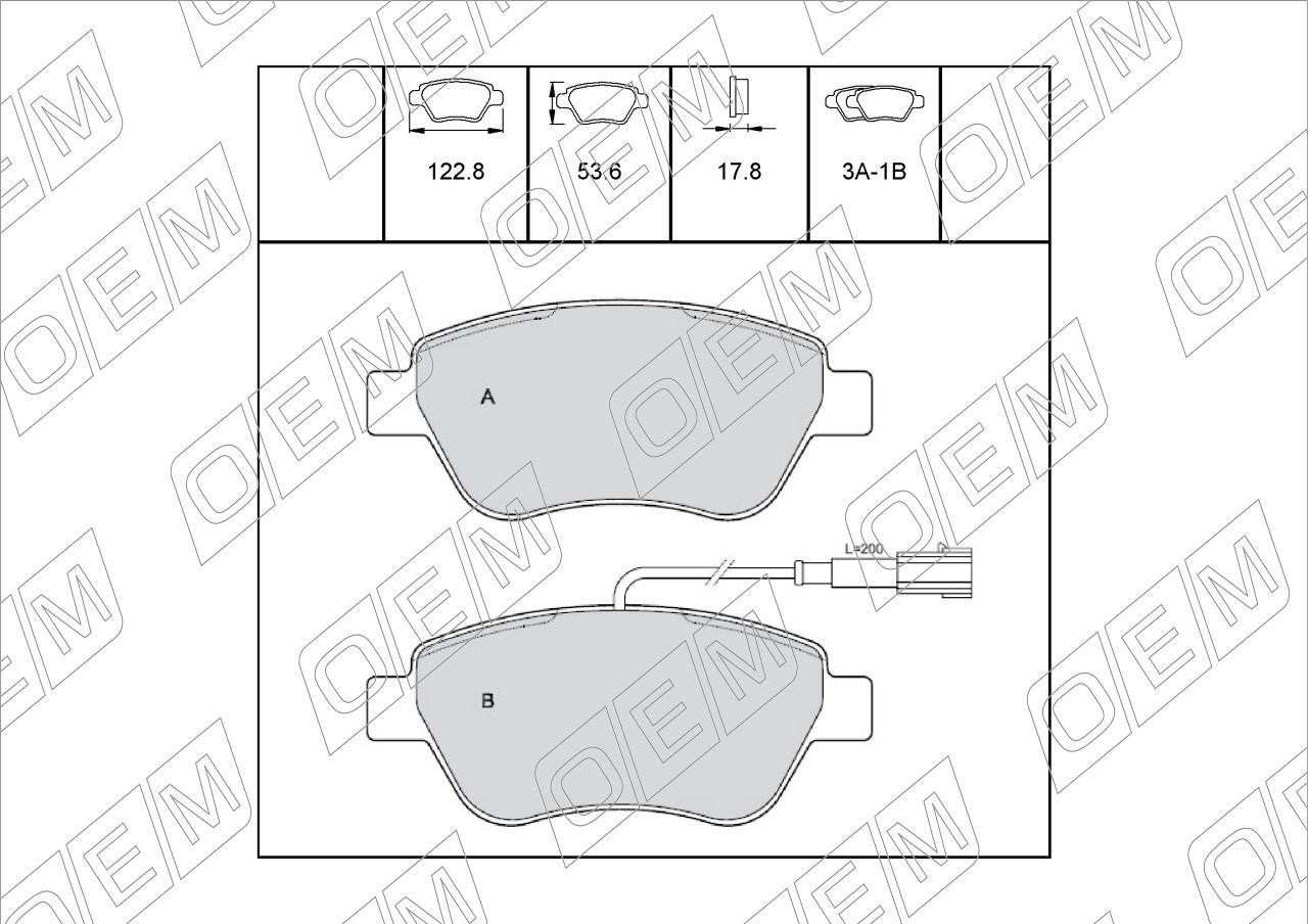 Колодки тормозные дисковые передние  Audi  A3  1 8L 