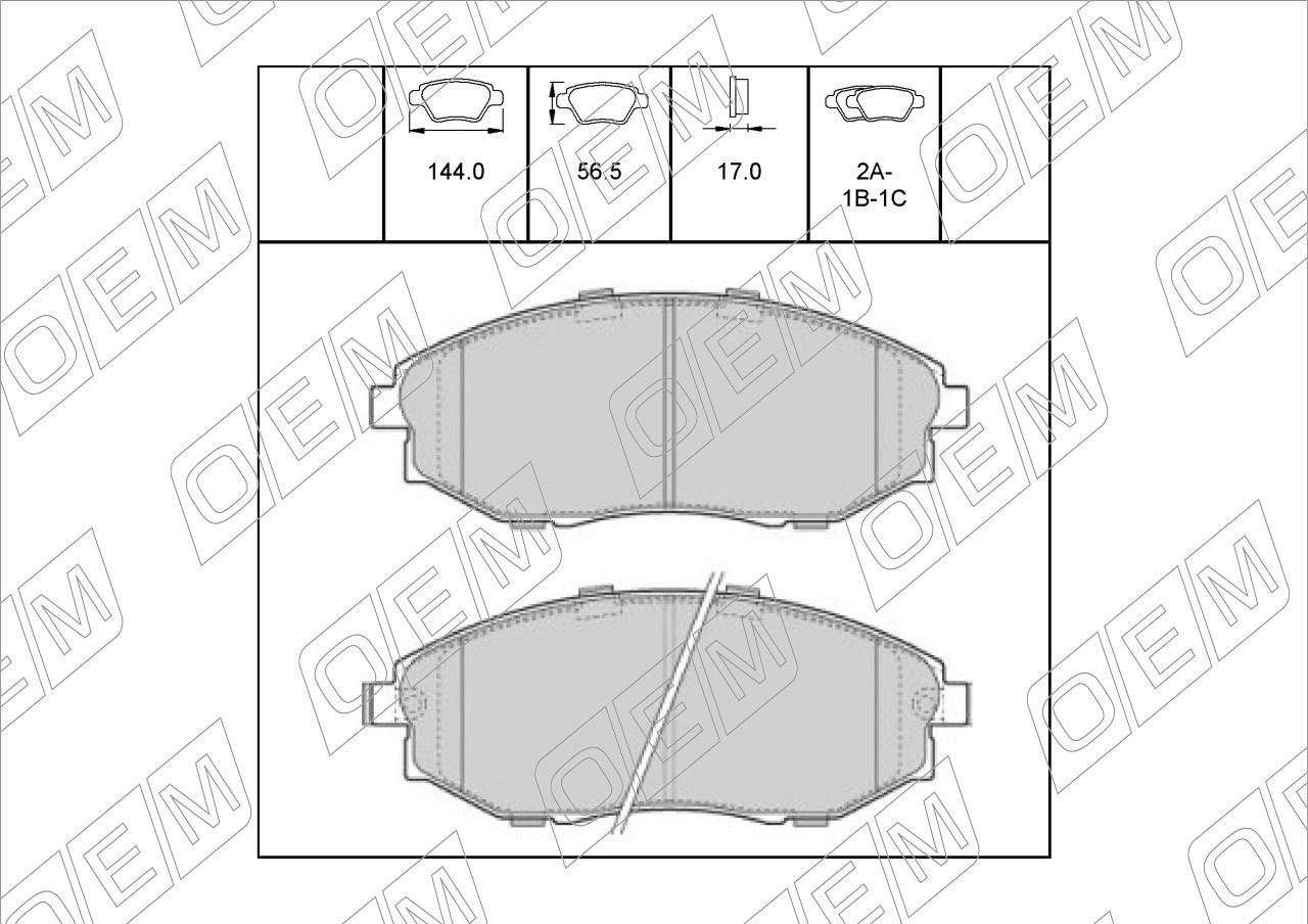 Колодки тормозные дисковые передние  Chevrolet  Epica  V250 