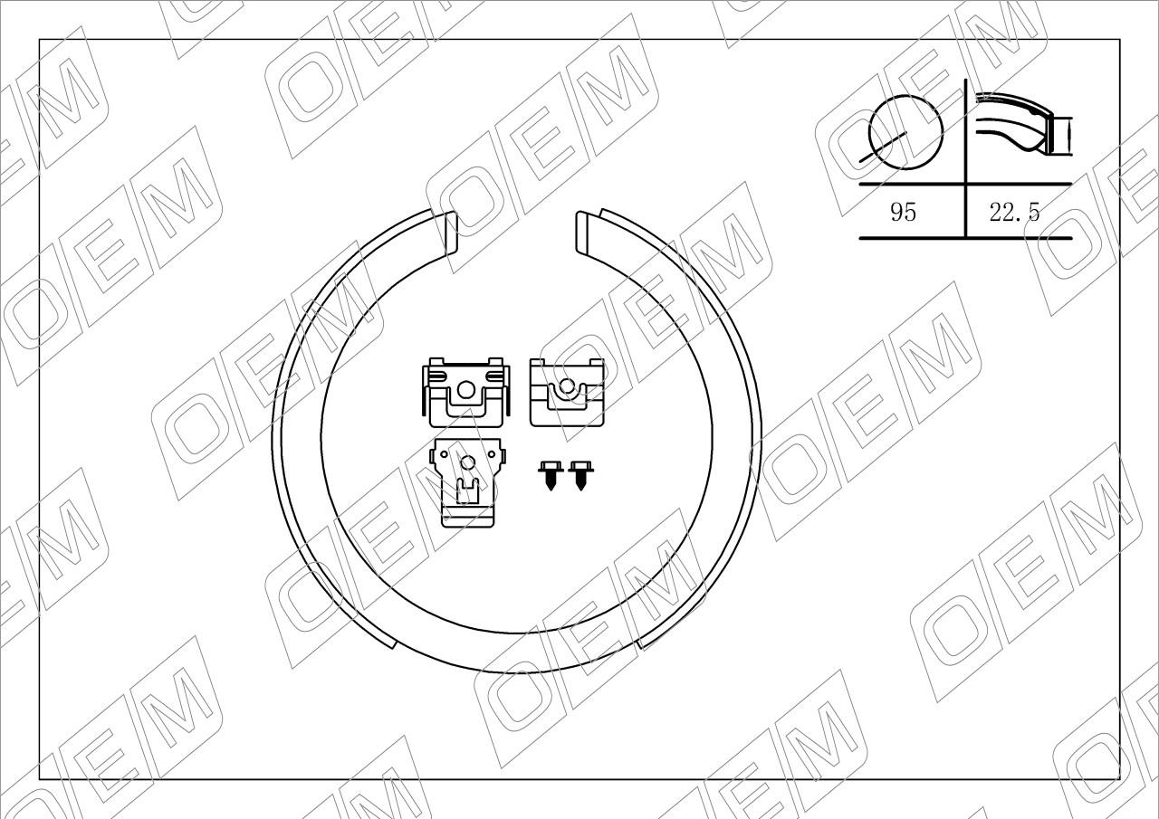 Колодки тормозные барабанные задние  Mazda  CX-7  1 ER 
