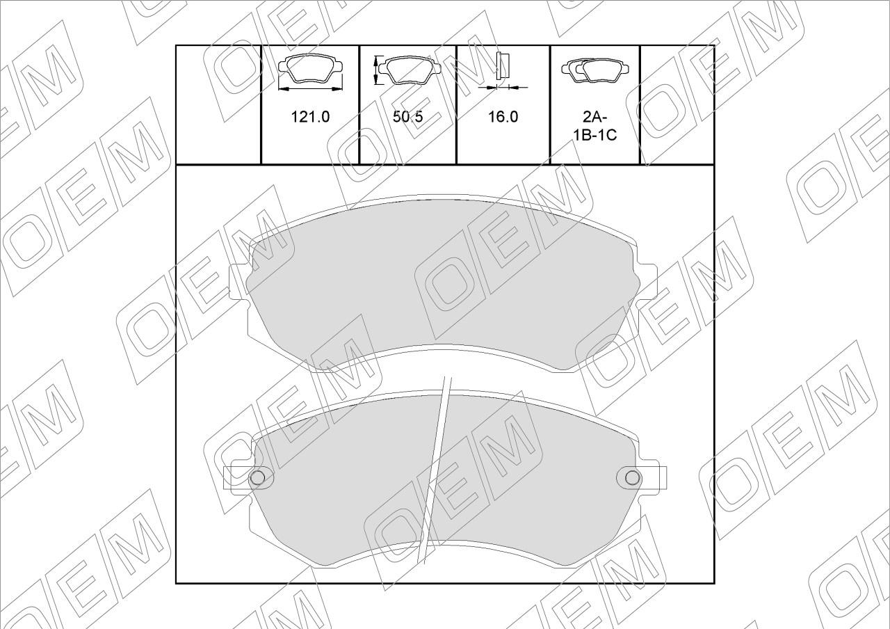 Колодки тормозные дисковые  Nissan  Patrol  5 Y61 